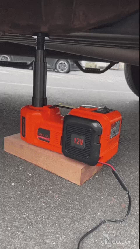🔧 رافعة سيارة كهربائية 5 طن مع مفتاح ربط ومنفاخ إطارات